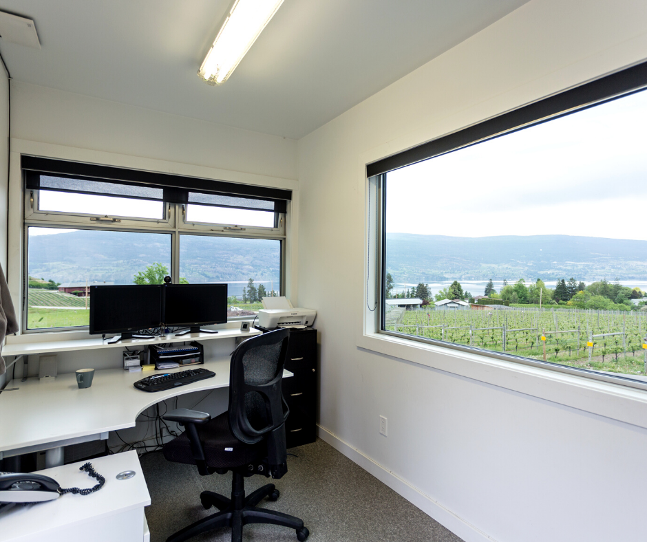 Shipping container office and command center 
