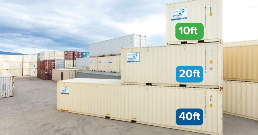How big is a 40ft container