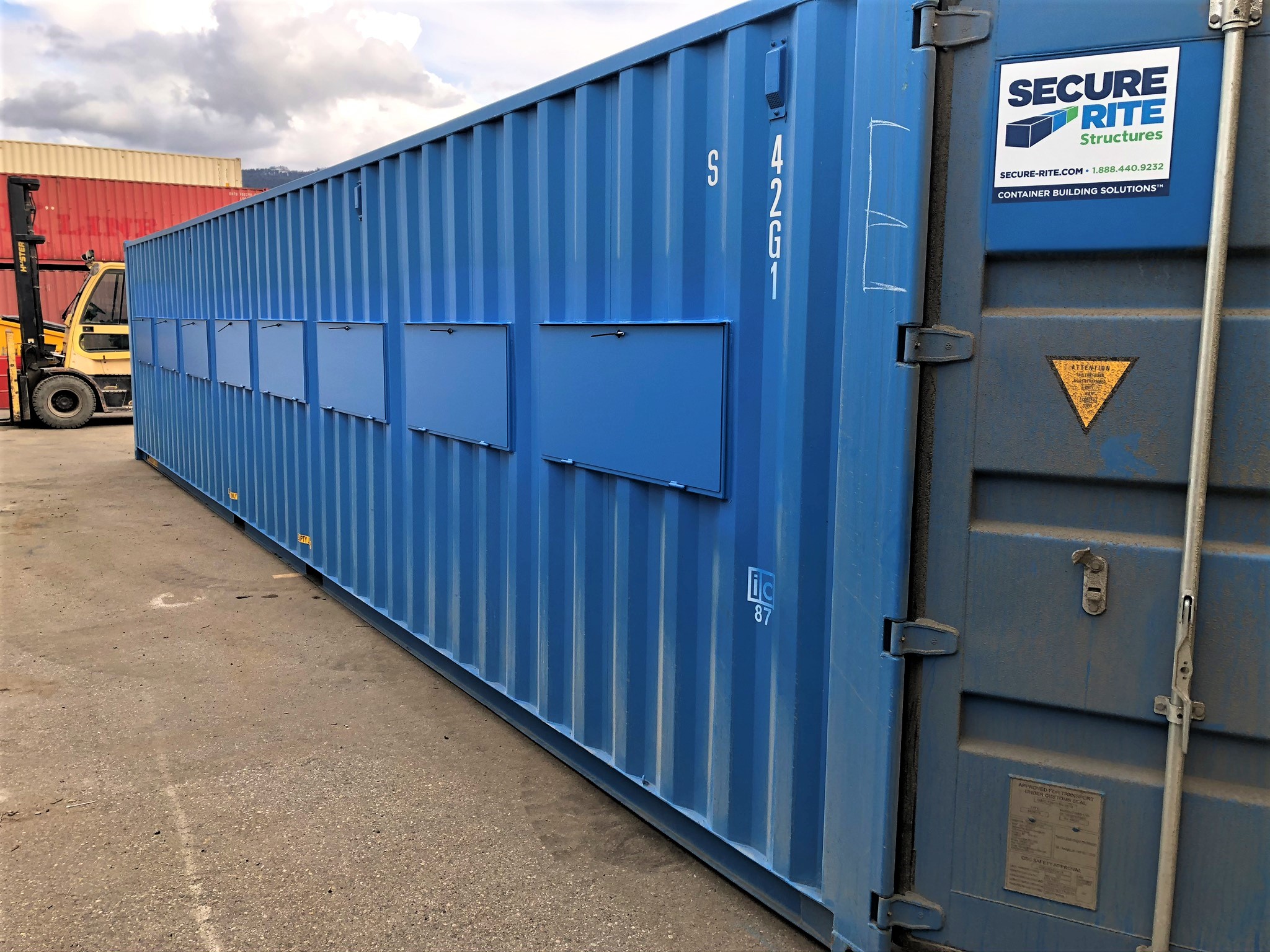 Recycling Station in a Shipping Container