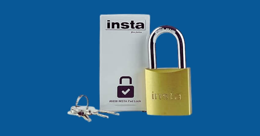 Insta padlock for shipping container security