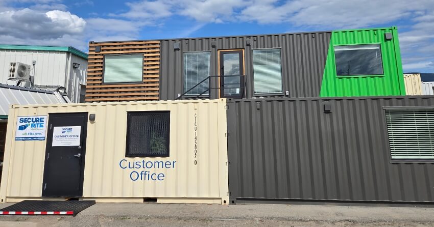 Container offices at Secure-Rite Mobile Storage