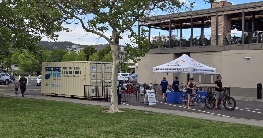 Meet me on Bernard Bike Valet with Secure-Rite