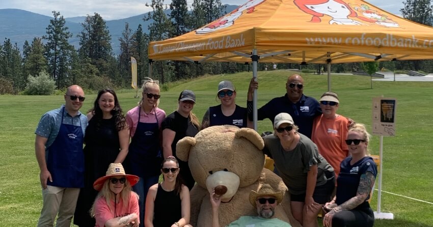 Okanagan Food Bank Heli Drop with Secure-Rite