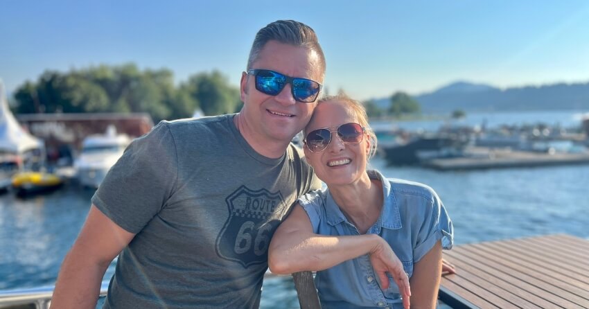 President Lucas Griffin and Wife Rhoda Griffin in Kelowna at Secure-Rite Team Event