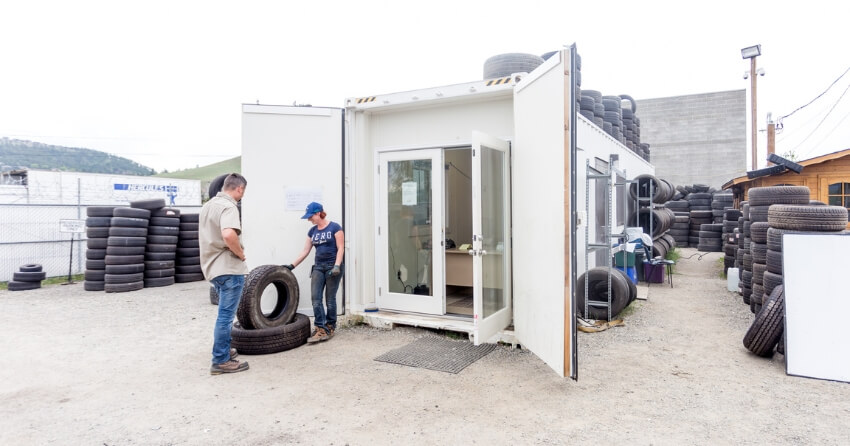 Shipping Container Office for Auto Industry and Tires