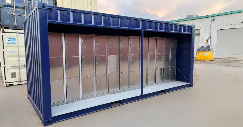 Modified shipping container toolbox toolshed