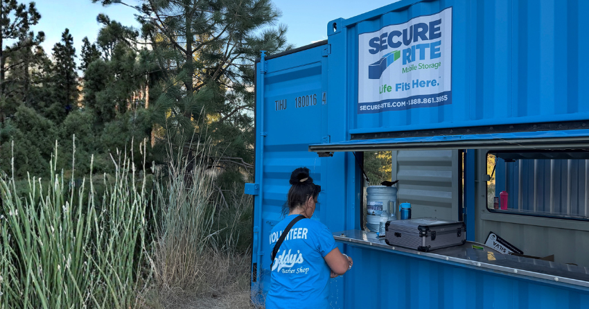 Westside Dayz Volunteer and Registration Shipping Container Kiosk